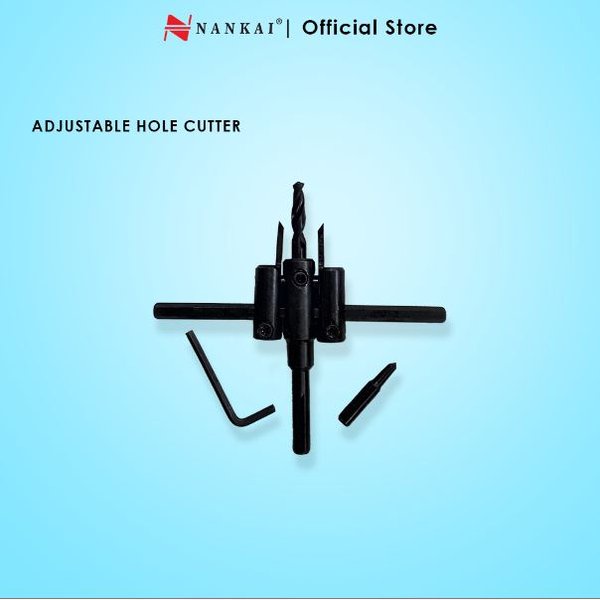 

Mata Bor Kayu Jangka - Adjustable Circle Hole Cutter Nankai