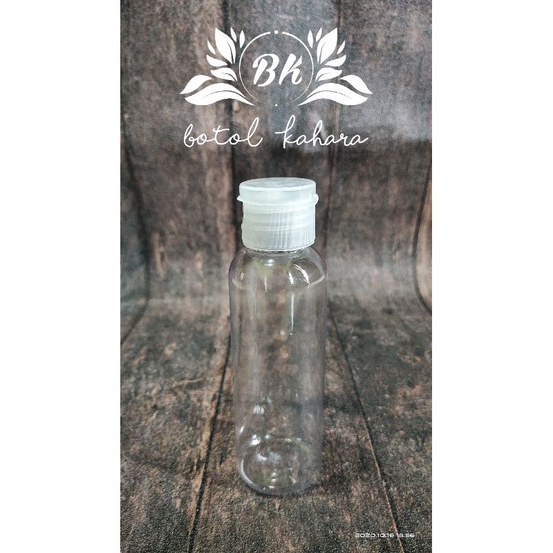 Botol bening 100ml / 100 ml - FLIPTOP