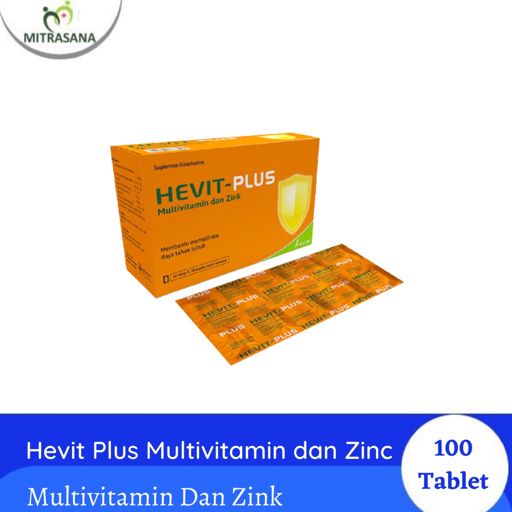 Hevit Plus Multivitamin Dan Zinc 1 Box