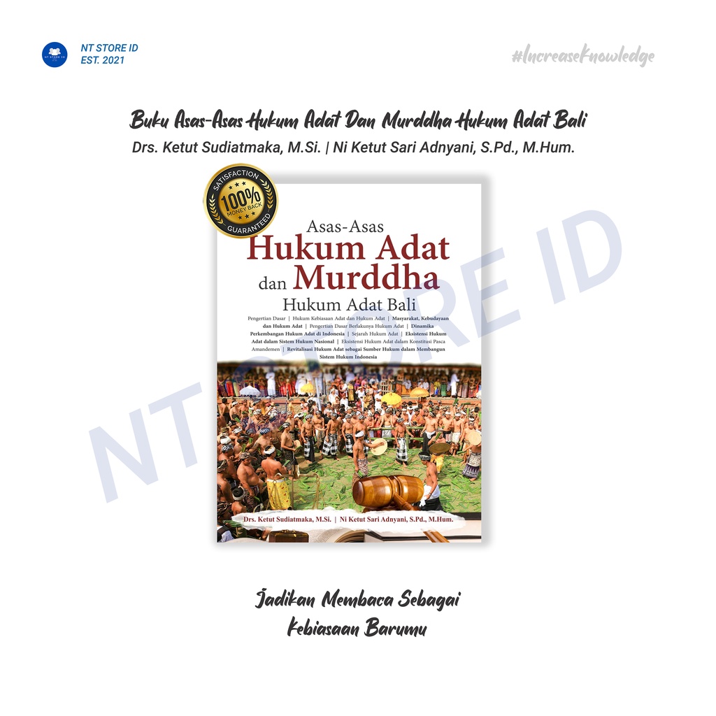 Buku Asas-Asas Hukum Adat Dan Murddha Hukum Adat Bali