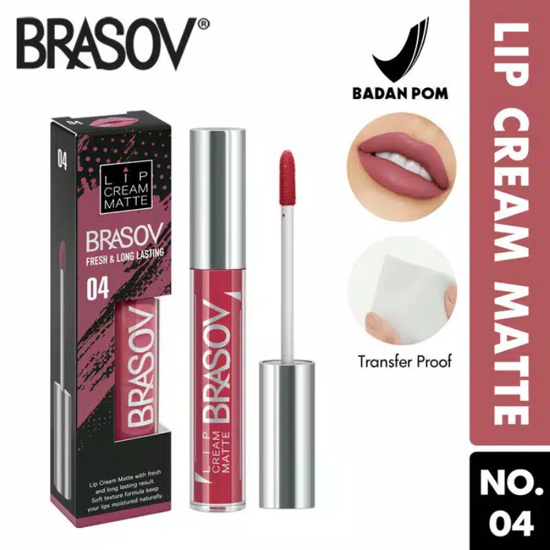 Lipcream Matte Brasov Lipstik Brassov