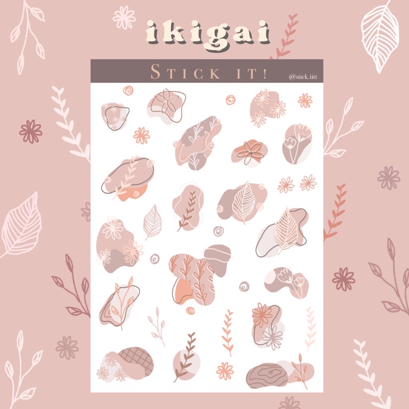 

Ikigai Sticker Flower