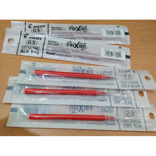 

☁ ! Refill isi pulpen frixion pilot 0,5 MERAH/RED ♥