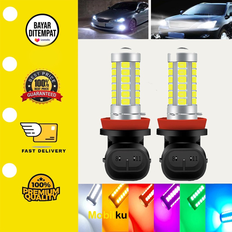 [1 PCS] Bohlam Lampu Fog Lamp FOGLAMP H11-16Watt Led 33 6000K Super White