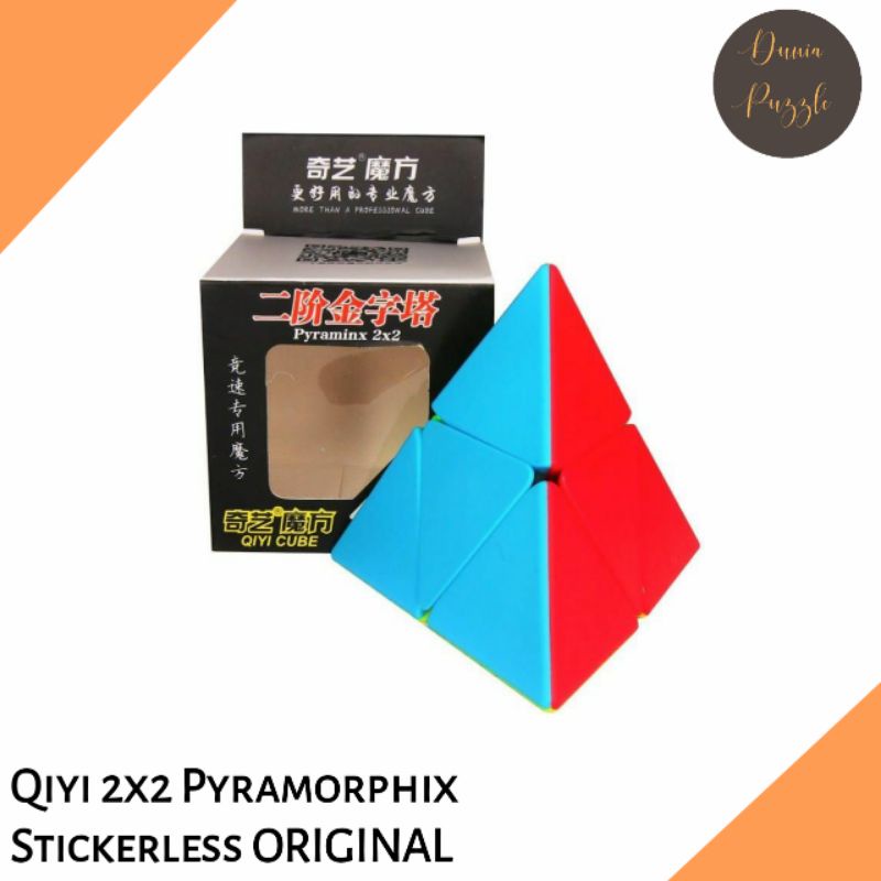 Rubik 2x2 Pyramorphix Qiyi Pyramorphix Stickerless ORIGINAL