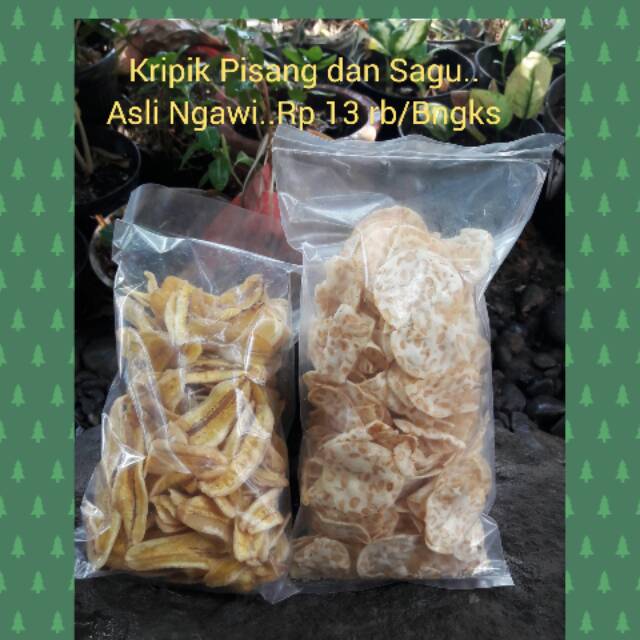 

Kripik Sagu (Campuran Kedelai) dan Kripik Pisang Manis