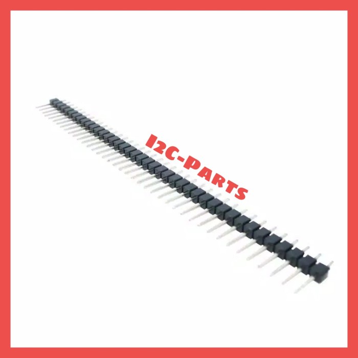 Male Pin Header male Single Black 2.54mm Hitam 1x40 40p 40 tulang ikan