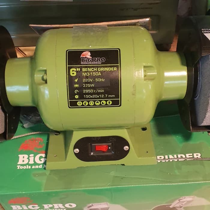 (MEI) gurinda duduk 6 inch bench grinder merk bigpro md-150a