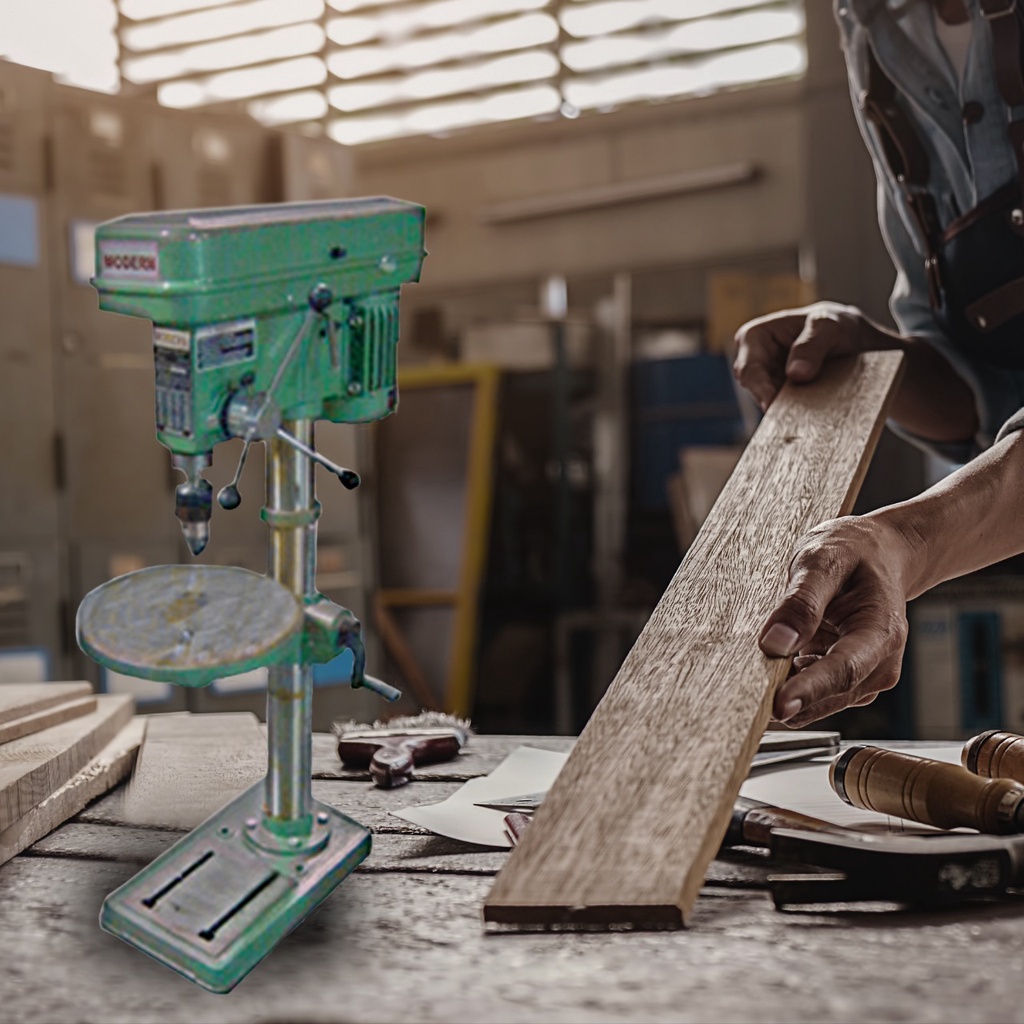 TERMURAH  MODERN Bor Duduk 16mm Bench Drill 16mm