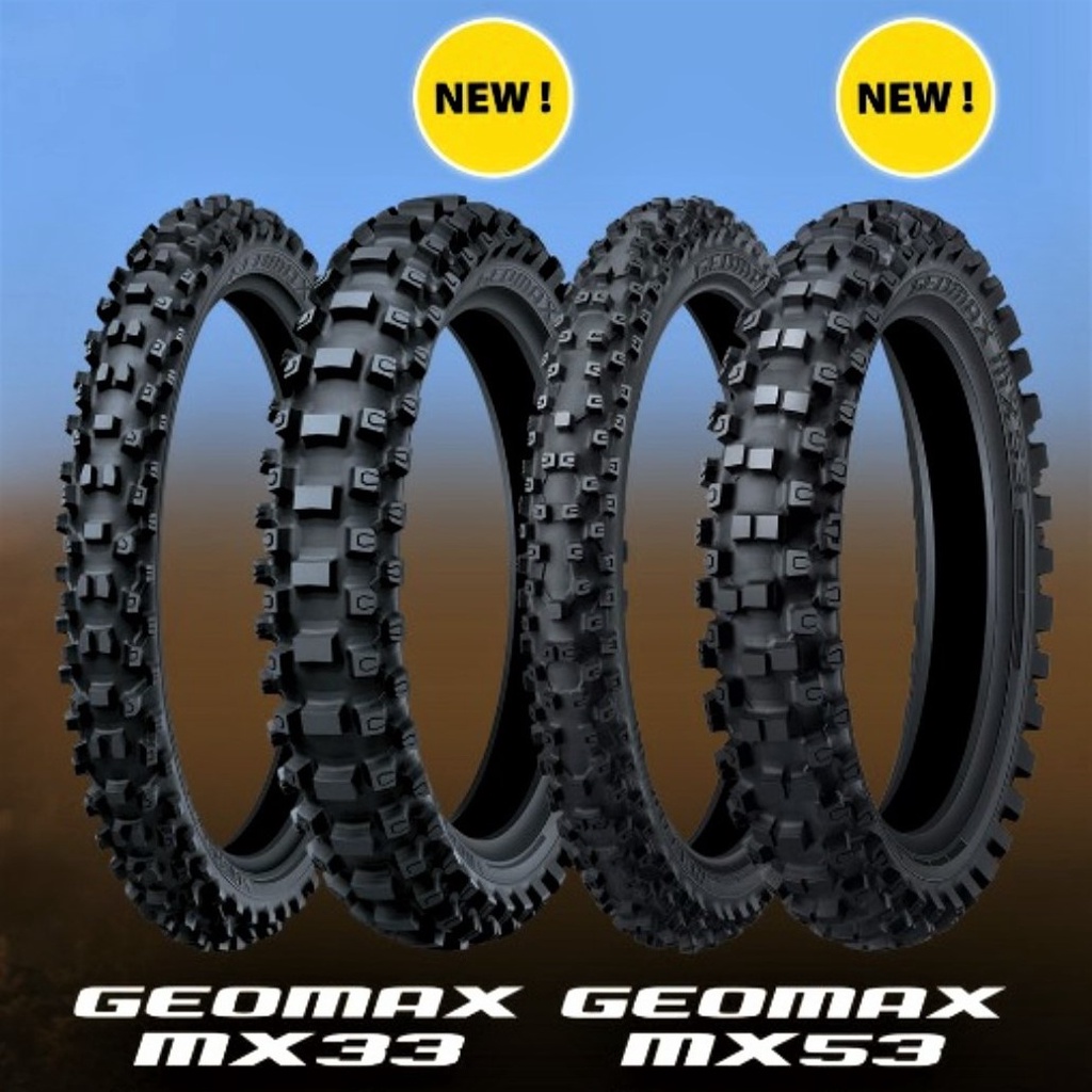 Ban SET DUNLOP GEOMAX MX53 Ring Velg 18 & 21 Competition Adventure Trail KTM KLX CRF WR YZ KX Husqva