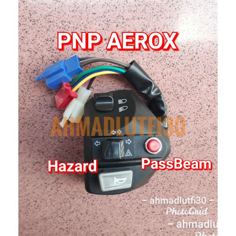 Saklar Holder kiri Aerox Hazard Passbeam Yamaha mio z m3 gt soul jupiter mx xeon