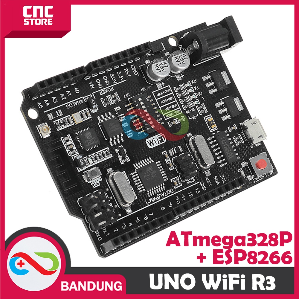 ARDUINO UNO WIFI R3 ESP82660 32MB FLASH CH340G + MICRO USB