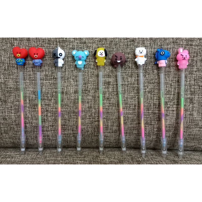 

PULPEN GEL WARNA WARNI BT21