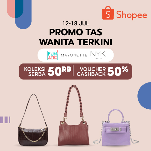 Promo Tas Wanita Terkini Koleksi Serba 50RB | 12-18 Jul