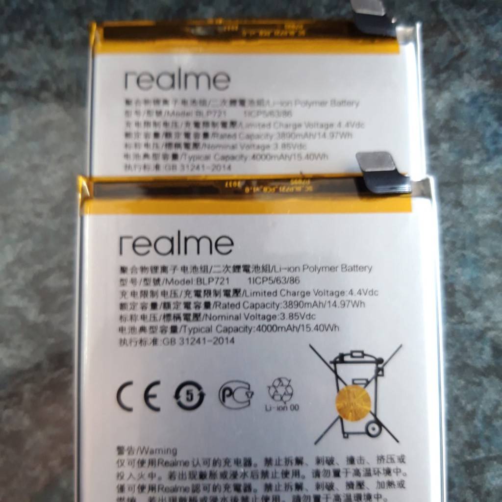 Battery Baterai Realme C2 BLP721 Kualitas Ori