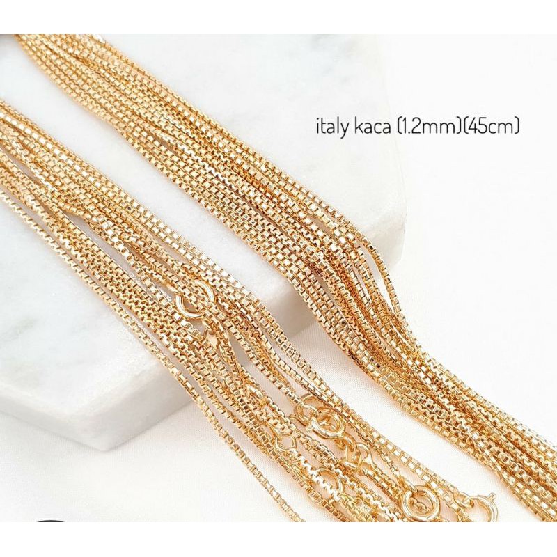 XUPING KALUNG POLOS ITALY KACA 1,2MM 057 TG GOLD 9