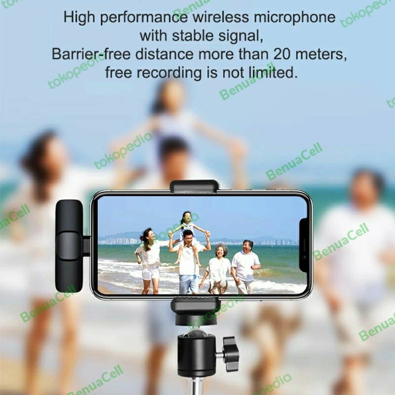 MICROPHONE WIRELESS FOR ANDROID IPHONE MIC LAVALIER WIRELESS LIVE SHOW - BC