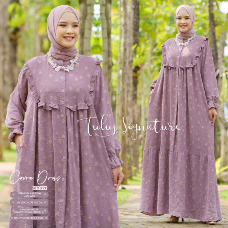 CEVRA DRESS BY TULUS SIGNATURE (DRESS MUSLIMAH MOTIF) Dress wanita modern rekomended