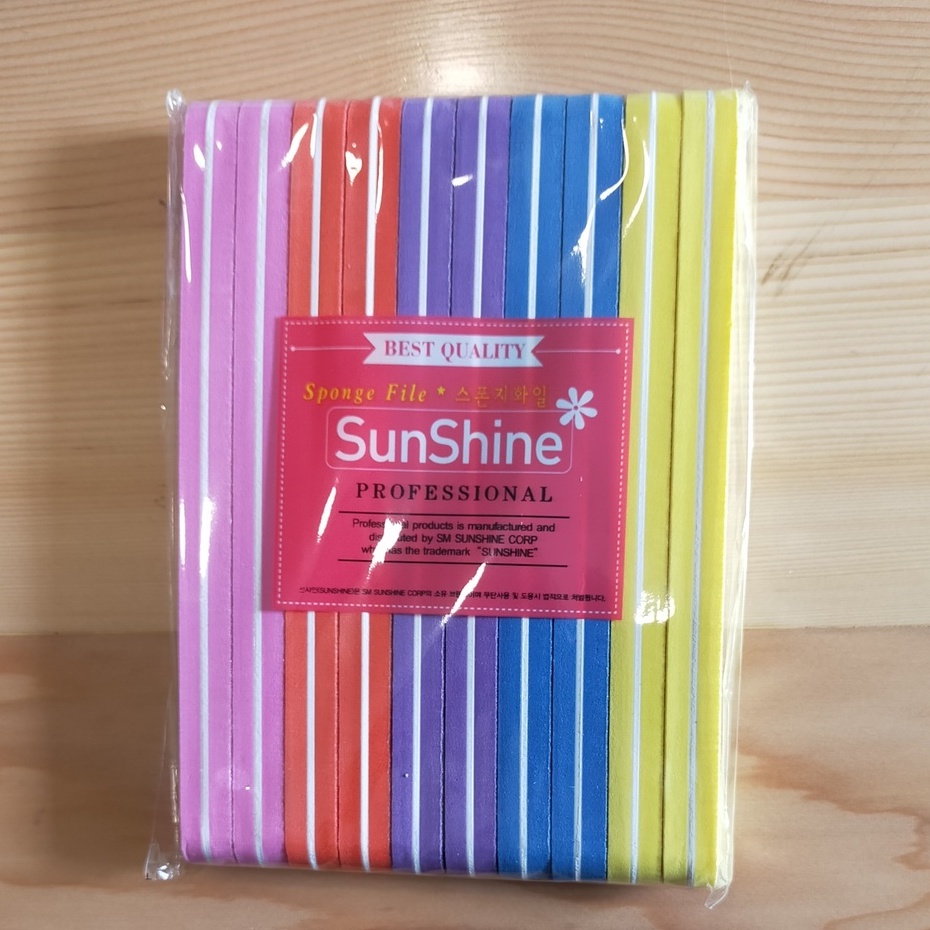 Buffer Sunshine Diamond 100/800 1 Pack | Washable Nail Buffer Art | Kikir Kuku | Penghalus Kuku