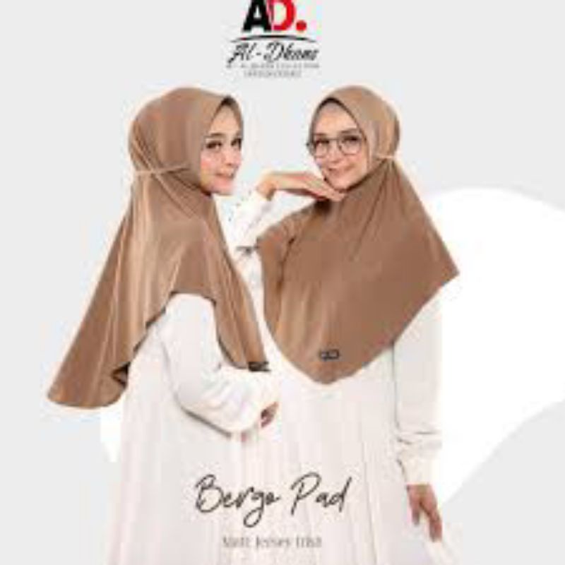 Jilbab Instan Daily Simple Bergo Pad Original By Aldhans