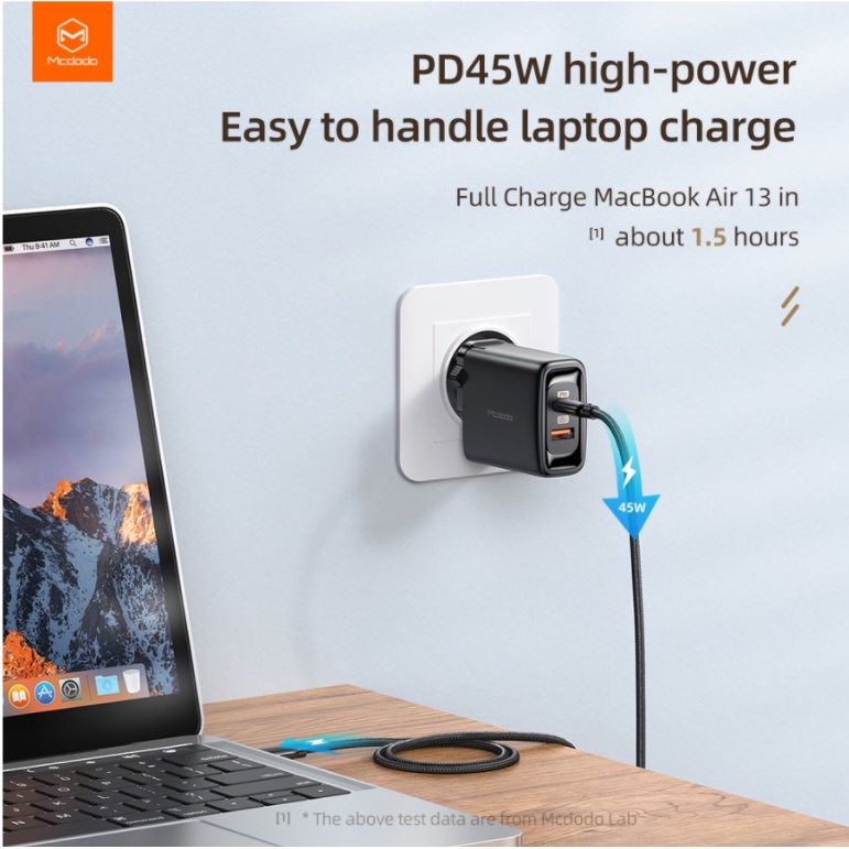 MCDODO CH-8000 Charger USB PD Type C Fast Charge 45W QC 4.0 Lightning