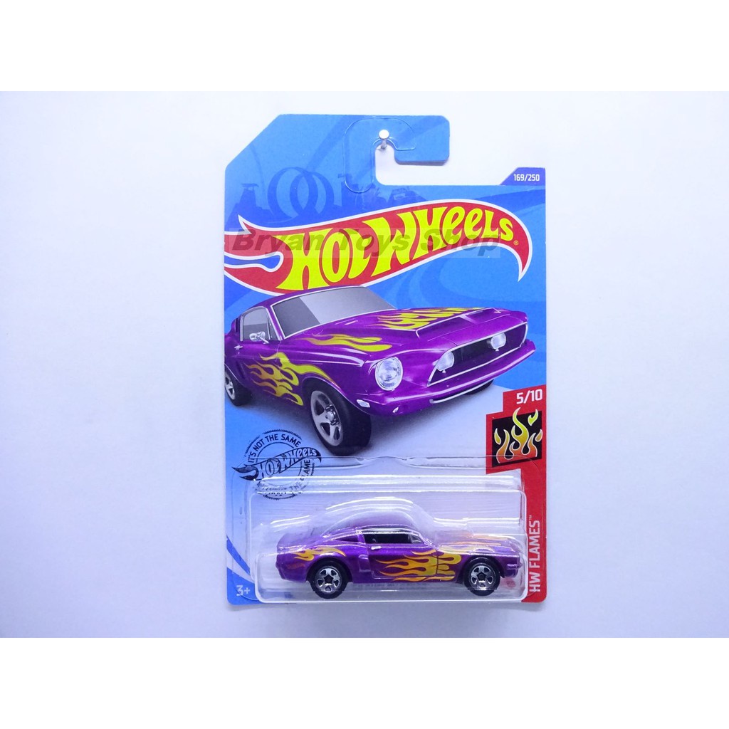 Hot Wheels 68 Shelby GT500 Ungu Tampo Api