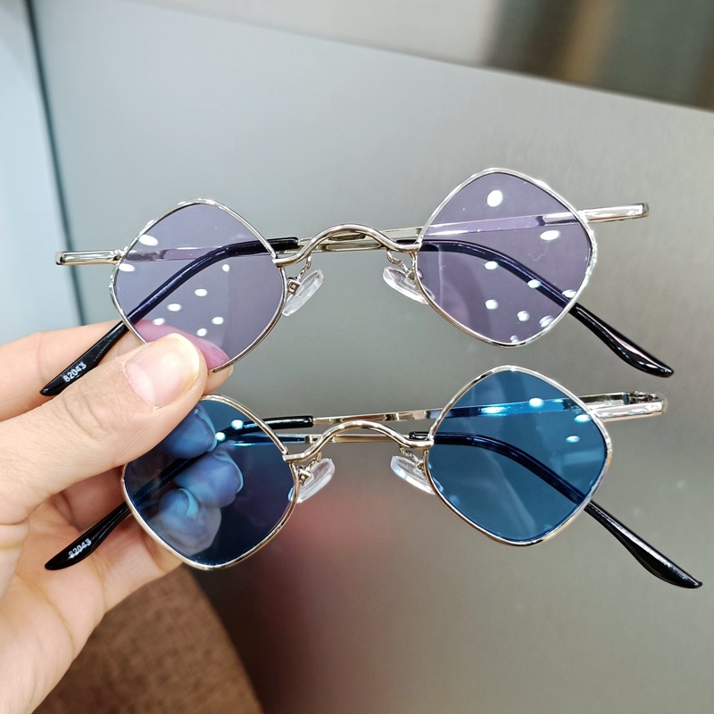 Fashion Small Frame Kids Sunglasses Candy Color Cute Funny Metal Sunglasses