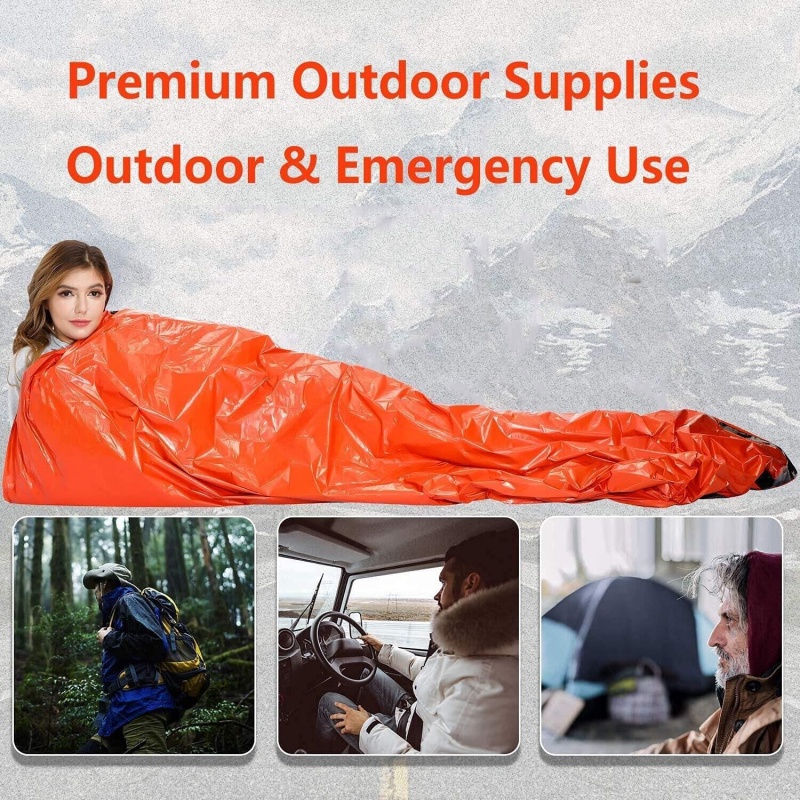 Sleeping Bag Darurat Ringan Anti Air Untuk Camping / Hiking / Outdoor