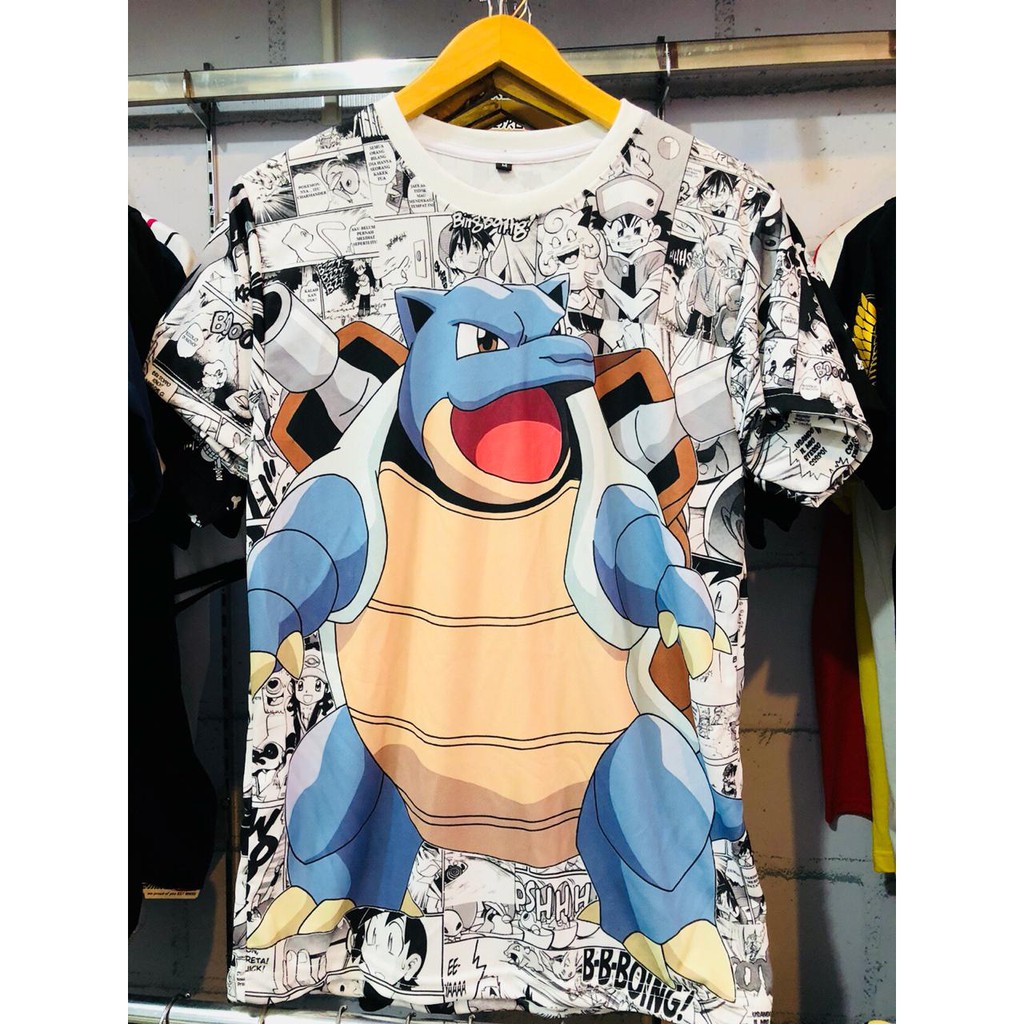 Tshirt Squirtle Pokemon Character Fullprint