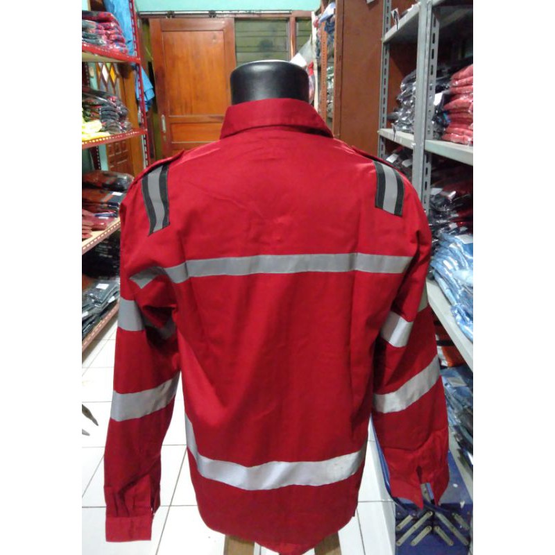 SERAGAM PREMIUM MERAH HSE RESLETING SCOTLIGHT DOBLE