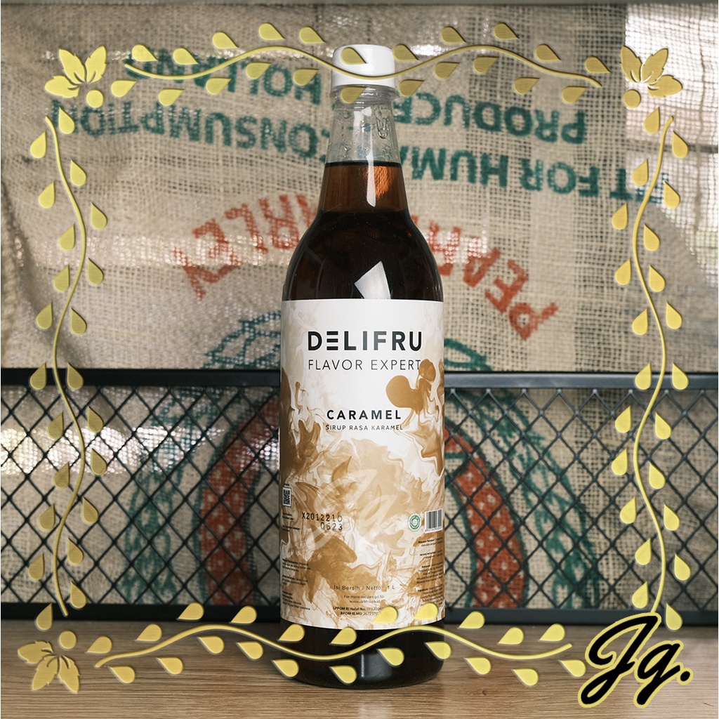 Delifru Syrup Caramel 1 Liter - Rasa Caramel 1 Liter