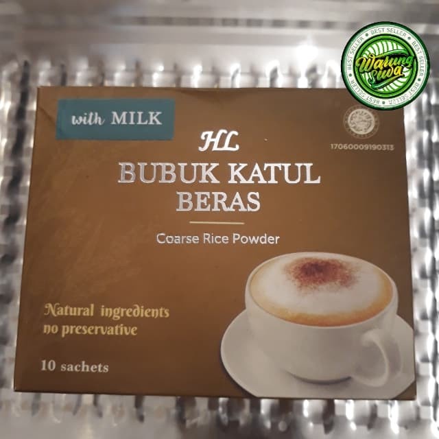

HL BUBUK KATUL BERAS WITH MILK (coarse rice powder) isi 10 sachets