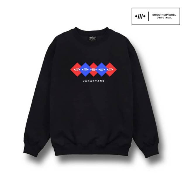 Crewneck Jakartans | Crewneck Logo Smooth Fleece Cotton | Smooth Apparel