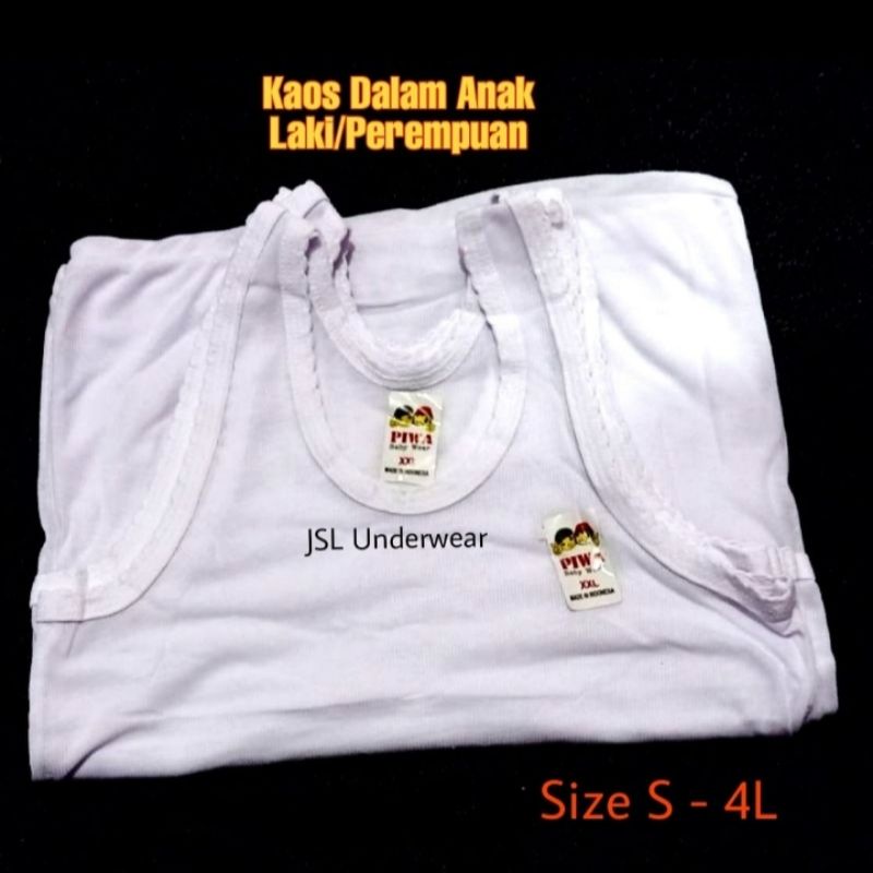 12 PCS/Grosir Singlet/Kaos Dalam Lusinan/Kaos Kutang Anak DAISIN