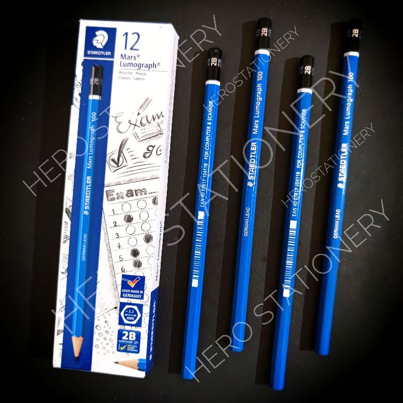 

Pensil 2B pencil staedtler asli/original untuk ujian LJK komputer . 12 unit