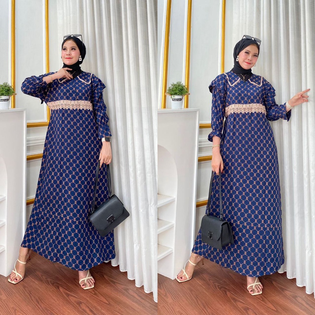 Saroja (011) Gamis Guci Longdress Gucci Rampel