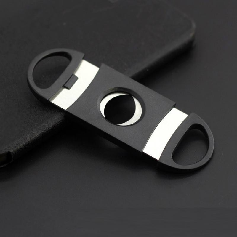 GALINER Pemotong Rokok Cerutu Cigar Cutter Guillotine Double Blade XJ-01 Black Grab Medan