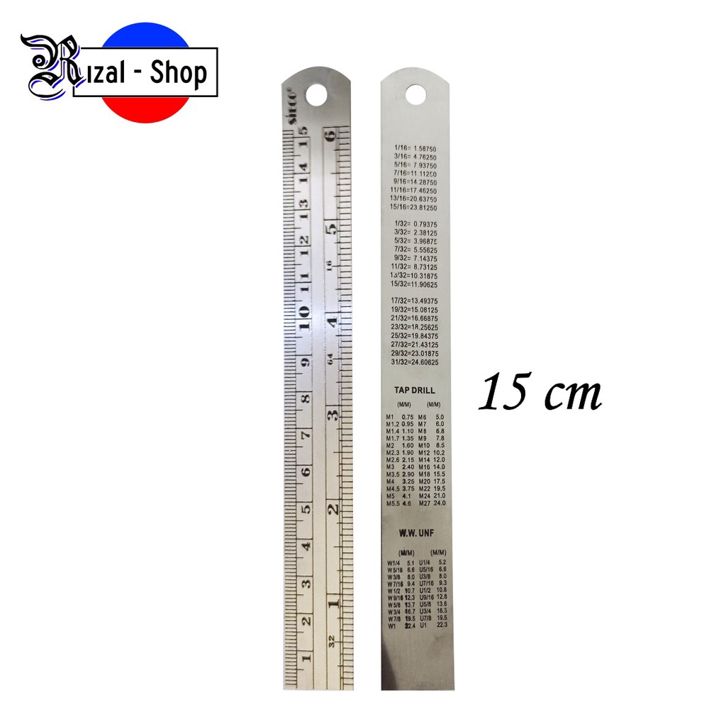 

Penggaris Besi Stainless Steel 15 cm Tipis