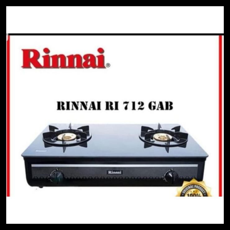 Promo Rinnai Kompor Gas Kaca 2 Tungku Ri 712 Ga B 712 Ga W Shopee Indonesia