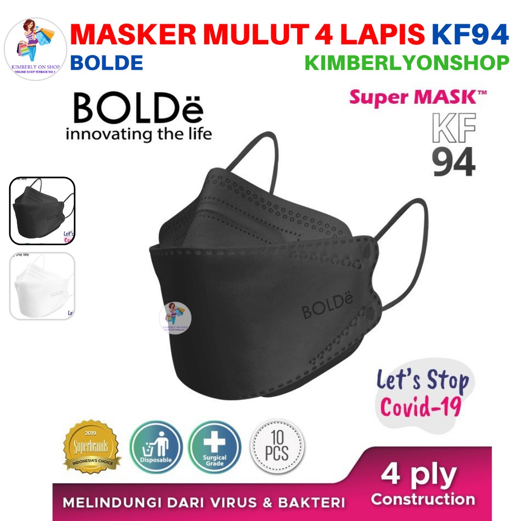 Kimberlyonshop Masker Super Mask KF94 10PCS Bolde