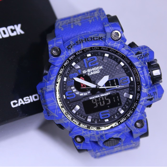 Jam tangan G Shock Army GWG 1000 Biru