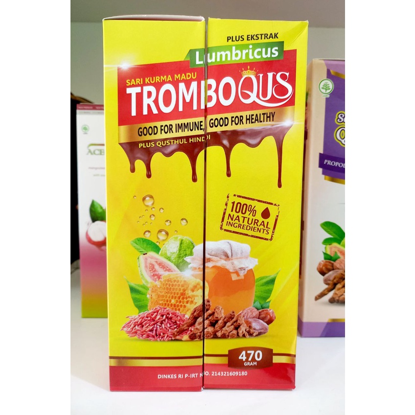 

Sari Kurma Madu Tromboqus Plus Ekstrak Lumbricus Sari Kurma Madu 470 gr