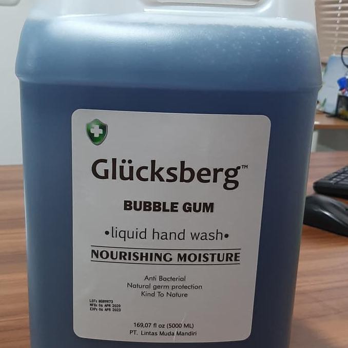 

SABUN CUCI TANGAN CAIR ANTI BAKTERI PREMIUM 5 LITER - BUBBLE GUM
