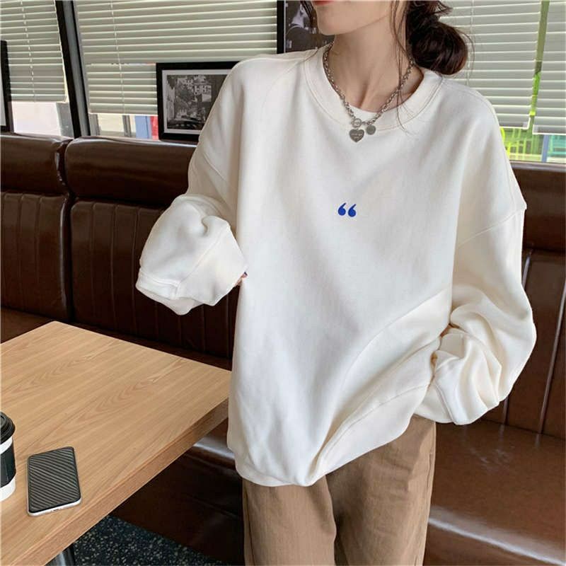 S - XXXXXXL(6XL) Sweater SIMPLE SYMBOL &quot; Sweatshirt Petik Crewneck Bigsize OVERSIZE Cute Wanita Pria Korean Style S M L XL 2XL 3XL 4XL 5XL 6XL Unisex