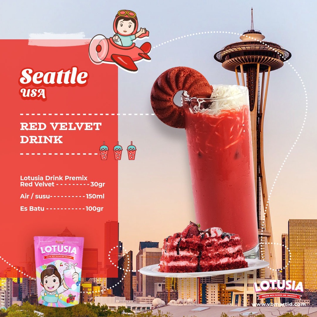 

30gr Lotusia RED VELVET Drink Premix (TRIAL PACKAGE)