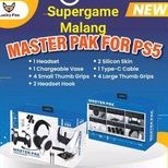 Master Pak PS5 Lucky Fox Headset Stik Silicon Skin Kabel Charger Pack