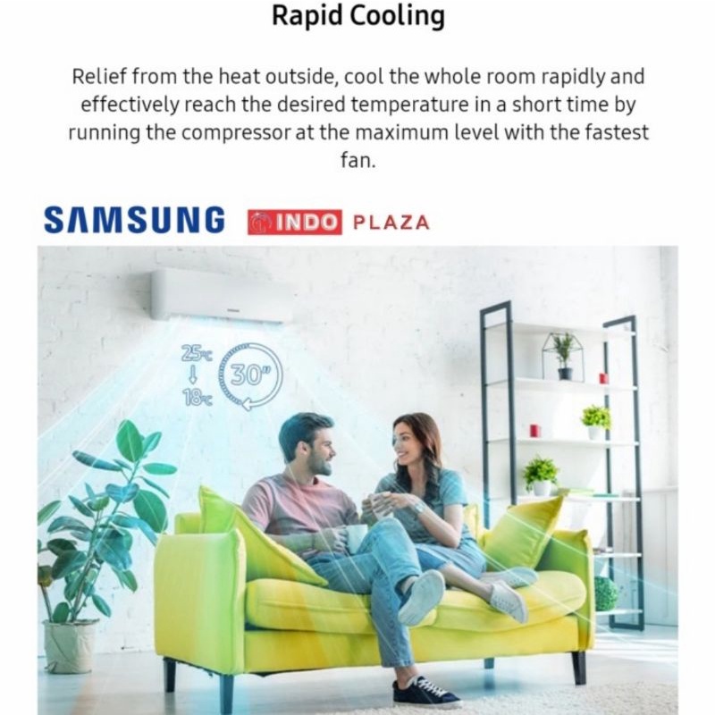 AC SAMSUNG ALPHA INVERTER 1 PK AR09AYHLAWKNSE