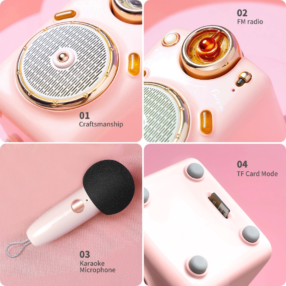 DIVOOM FAIRY-OK - Portable Bluetooth Speaker with Microphone Karaoke - Speaker Bluetooth Portabel lengkap dengan Mikrofon dari DIVOOM