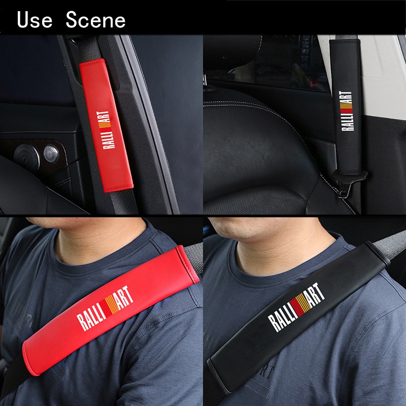 Cover Sabuk Pengaman Mobil Universal Bahan Kulit Untuk Mitsubishi Xpander Triton Lancer Evo Asx Mirage Outlander Grandis Ltrage L200