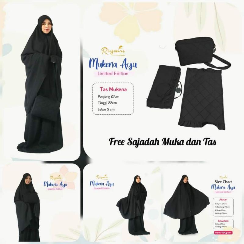 Mukena ayu polos jumbo  by Riyani